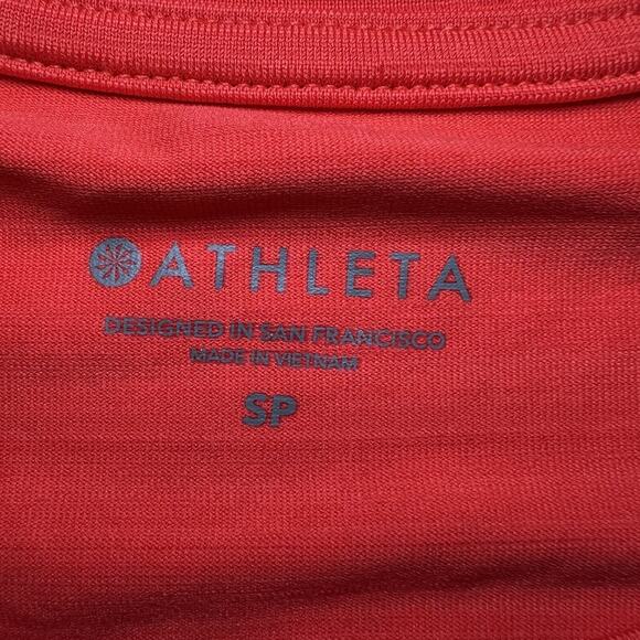 Athleta Pacifica Illume UPF Fitted Tank Size Small Orange women's top - Picture 3 of 5